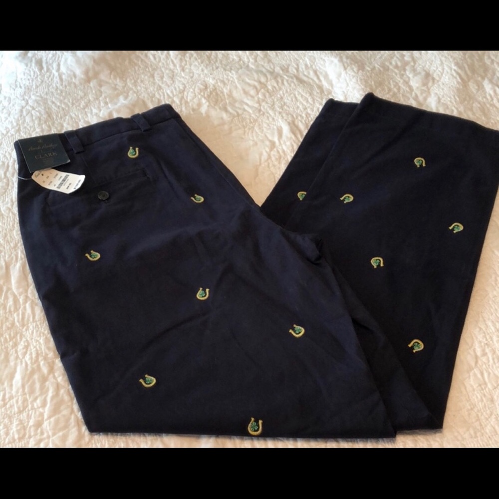 Brooks Brothers navy blue horseshoe pants NWT